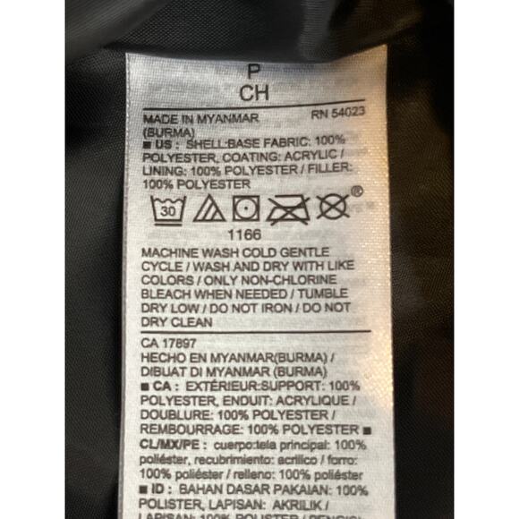 Old Navy Small Black Puffer Vest Quilted Gold Zipper - Picture 5 of 7